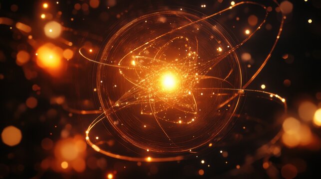 A quantum networking system visualized with glowing nodes and connections, symbolizing the potential of quantum communication