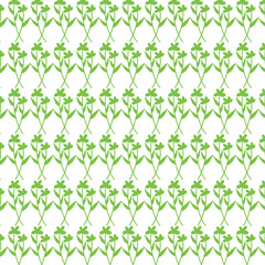 seamless pattern with green leaves