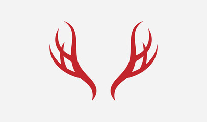 Antler logo, Deer logo, Wild animal, Deerhorn logo illustration vector