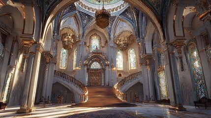 interior of the mosque