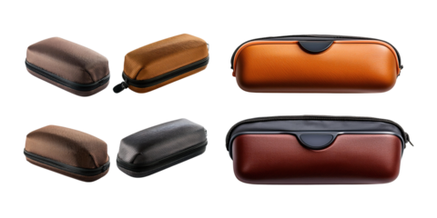 Stylish Eyewear Cases with Transparent Background