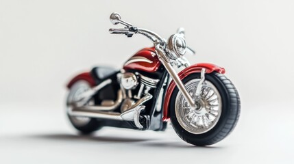 A detailed miniature motorcycle model showcasing craftsmanship and design.