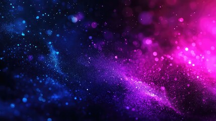 Naklejka premium Abstract Poster Design: Glowing Gradient Shapes on Grainy Dark Background