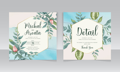 Flower botanical instagram frame post background. Suitable for social networks posts, web banners, wedding cards. Puzzle feed