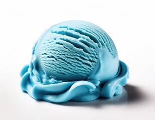 Blue Moon ice cream in the white background studio shot