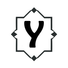 Elegant logos, Wedding monograms, hand drawn elegant, delicate collection leter y