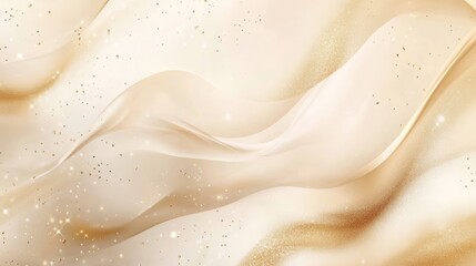 Obraz premium Light pale soft pastel gold golden champagne beige abstract background Color gradient ombre transition Silk fabric Luxury premium rich Matte shimmer Christmas birthday anniversary Template