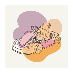 Cartoon transportation vehicle characters vector. Flat design transport vehicles illustration