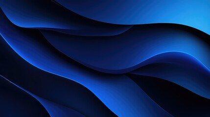 Dark Blue Backdrop Featuring Glowing Abstract Shapes and Textures