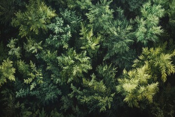 Aerial view of lush green forest canopy. (22)