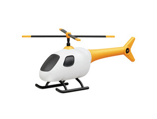 helicopter icon 3d rendering illustration