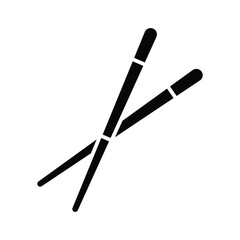 chopsticks icon vector design template simple and clean