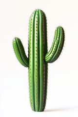 3d cactus isolated on white