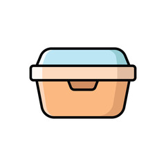 lunchbox icon vector design template simple and clean