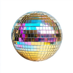 disco ball isolated on white background