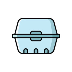 lunchbox icon vector design template simple and clean