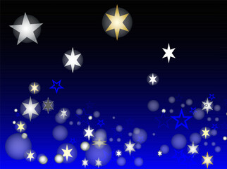 Abstract background with stars and sky