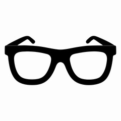 AR Glasses Display Silhouette Vector Art