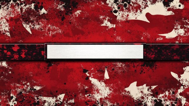 Creative image with a Lielvarde belt signs and white line in the middle for text Image representing a flag of Latvia Pattern useful for cards and celebrity greeting backgrounds