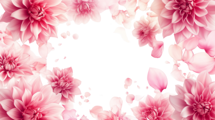 Elegant Magnolia Flowers on Transparent Background – Floral PNG Design
