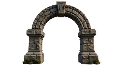 Majestic stone archway, ancient design, evokes history and timeless elegance.  A passage to another realm?