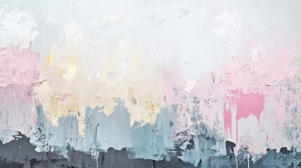 Obraz premium Art oil and acrylic smear blot canvas painting wall Abstract texture pastel color stain brushstroke texture background