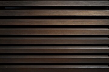 Dark brown horizontal wood slat texture.