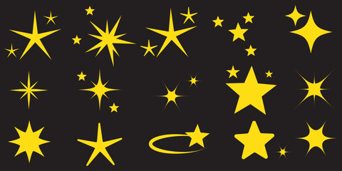 shine icon isolated on white background. vector illustration.