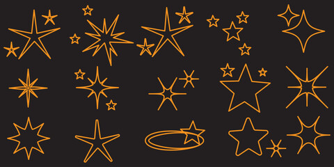 shine icon isolated on white background. vector illustration.