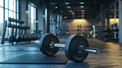 Naklejka premium Workout in a Fitness Gym - 16K Resolution Ultra Photorealistic