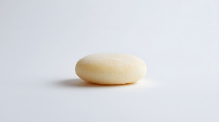 Single Daifuku Mochi on White Background