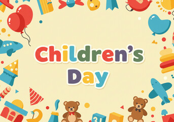 Fototapeta premium Happy Children's Day Celebration