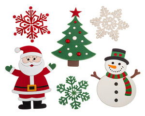 Fototapeta premium snowman with christmas tree and gifts
