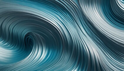 Shiny metallic tidal wave paper texture with dynamic reflective curves