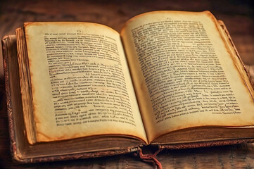 Obraz premium old book on a black background