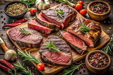Fototapeta premium Premium Steak Cuts Collection - High-Resolution Images