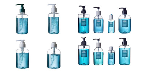 Clear Bottles with Pump for Liquid Products