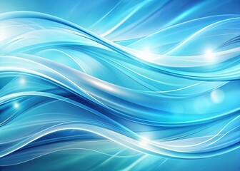 Obraz premium Abstract Light Blue & White Waves for Diabetes Awareness