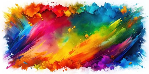 Fototapeta premium Abstract Brushstrokes - Dynamic Colors & Depth