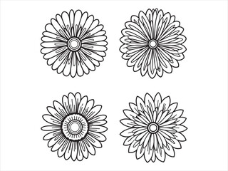 Pencilengraved mandala vector design