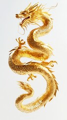 Obraz premium Mythical Golden Dragon Image