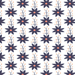 seamless pattern with flowers