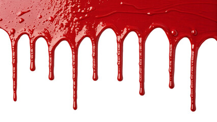 Crimson Drips, red paint dripping