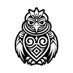 Obraz premium Manaia guardian icon in filled style