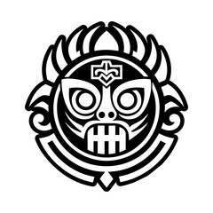 A solid style icon of maori element symbol