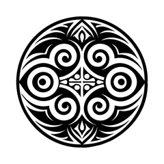 Maori ocean icon in filled style