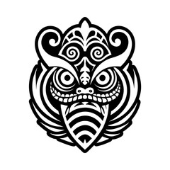 A solid style icon of tangaroa god symbol