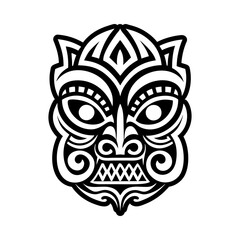 A solid style icon of totem symbol