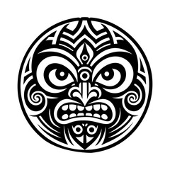 Tumatauenga symbol icon in filled style