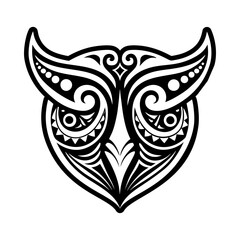 A solid style icon of whale tail symbol